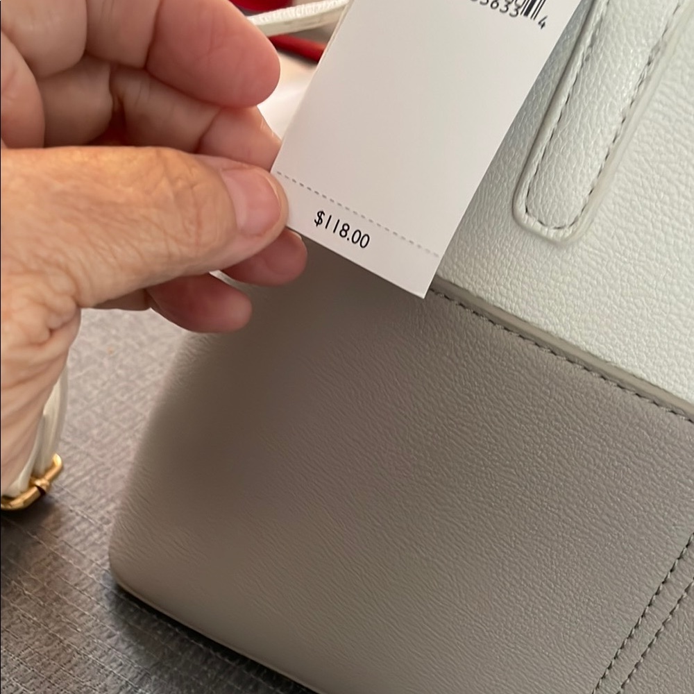 Tommy Hilfiger White and Gray Satchel - Picture 4 of 9